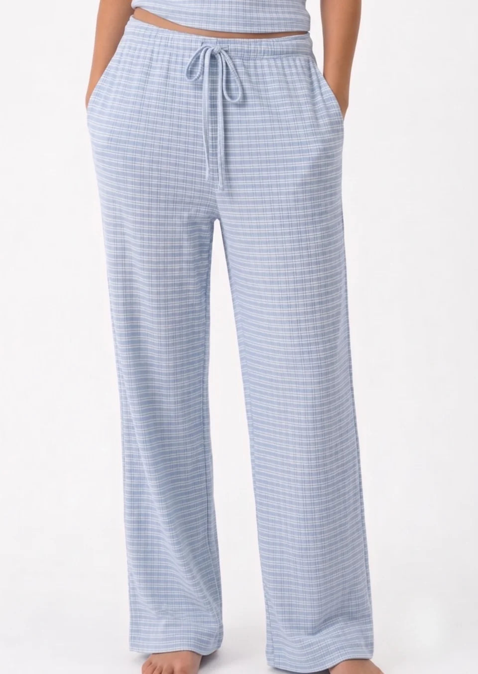 Striped Pyjama Set in Blue/ White