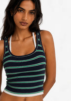 Layered Tank in Blue/ Green