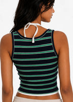 Layered Tank in Blue/ Green