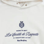 Monogram Crest Raquette Hoodie in Marshmallow
