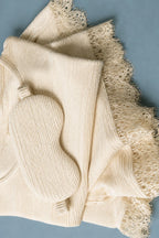 Off-shoulder Pyjama Shorts Set in Buttercream