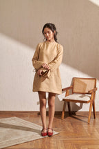 Beige short dress