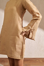 Beige short dress