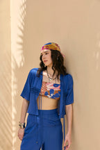 Blue co-ord set (3 pcs)