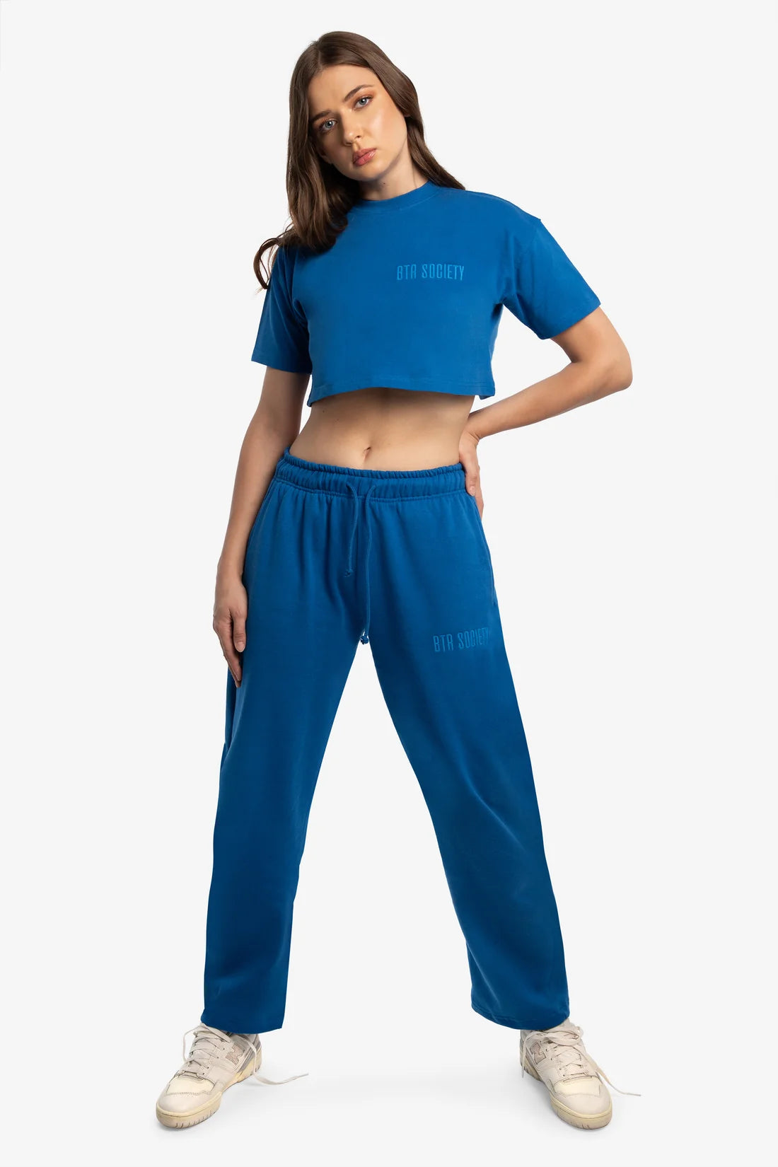 Crop Tee in Arabian Sea