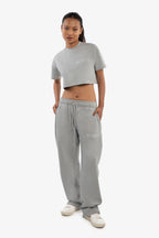 Crop Tee in Grey Mist