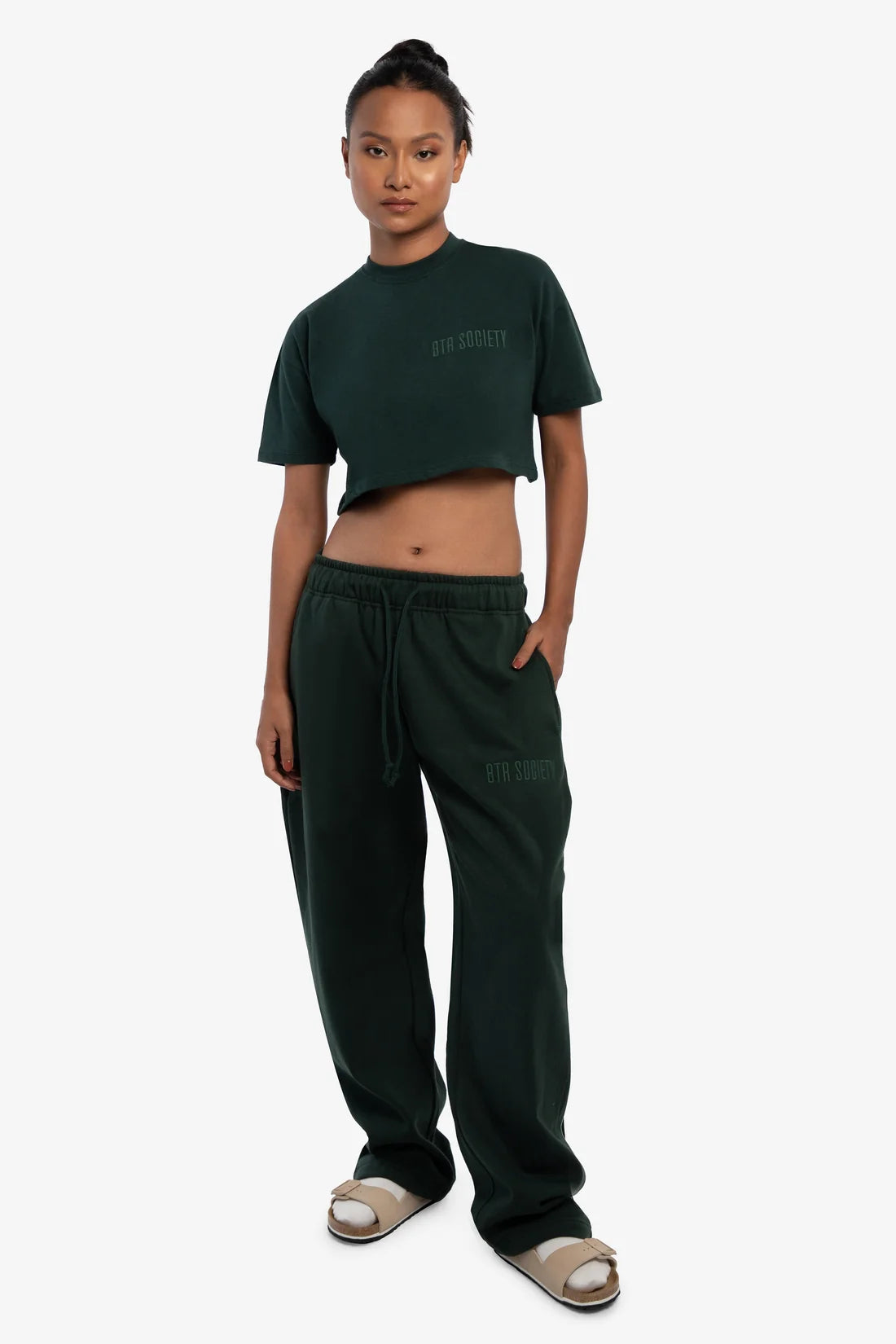 Crop Tee in Pine Grove
