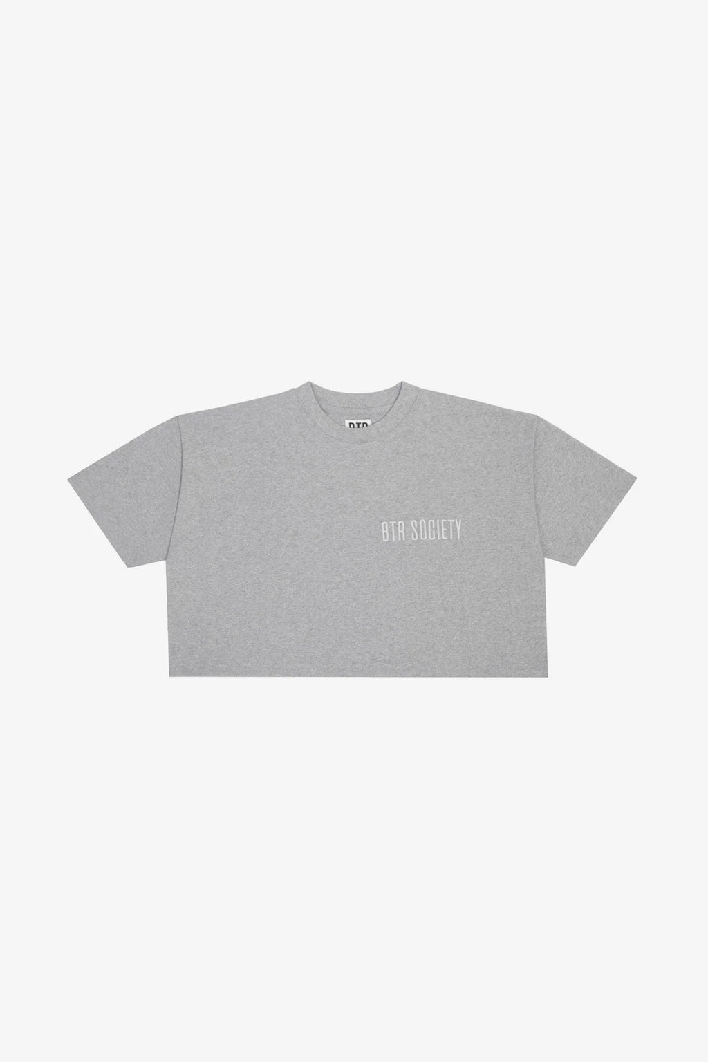 Crop Tee in Grey Mist