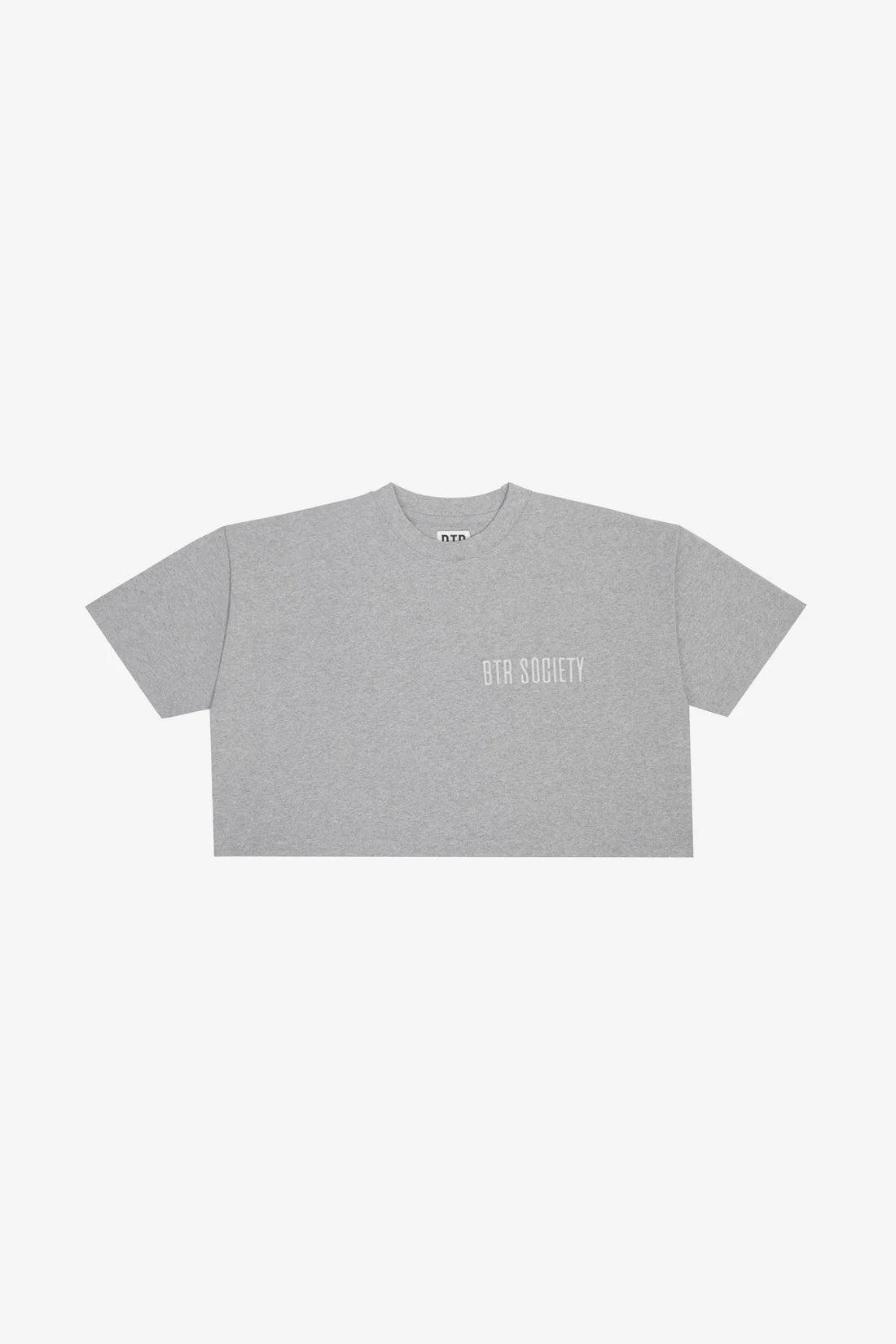 Crop Tee in Grey Mist
