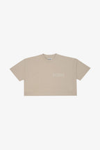 Crop Tee in Pebble