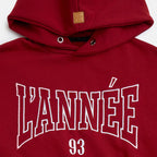 L'annee93 Hoodie in Winery
