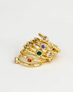 Celestine Stack Ring
