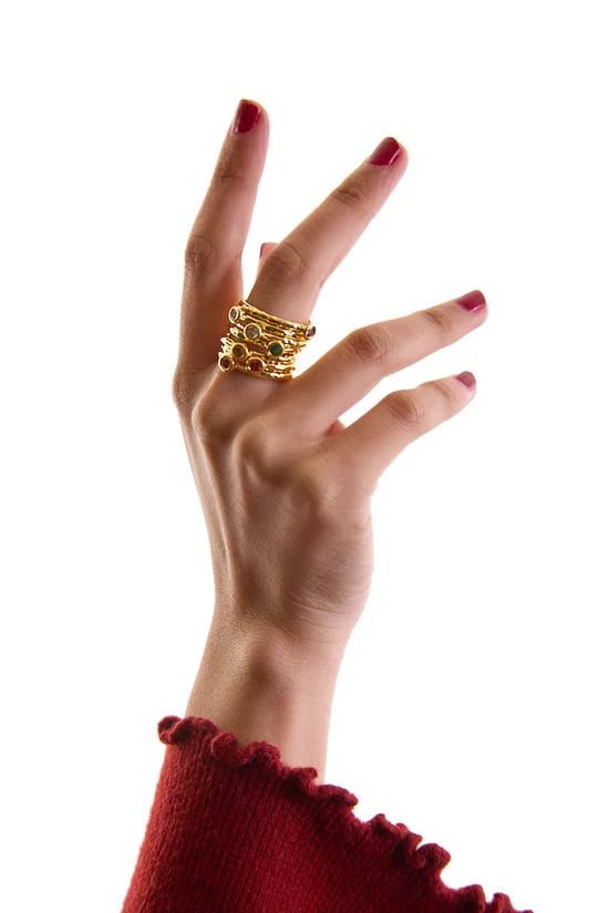 Celestine Stack Ring