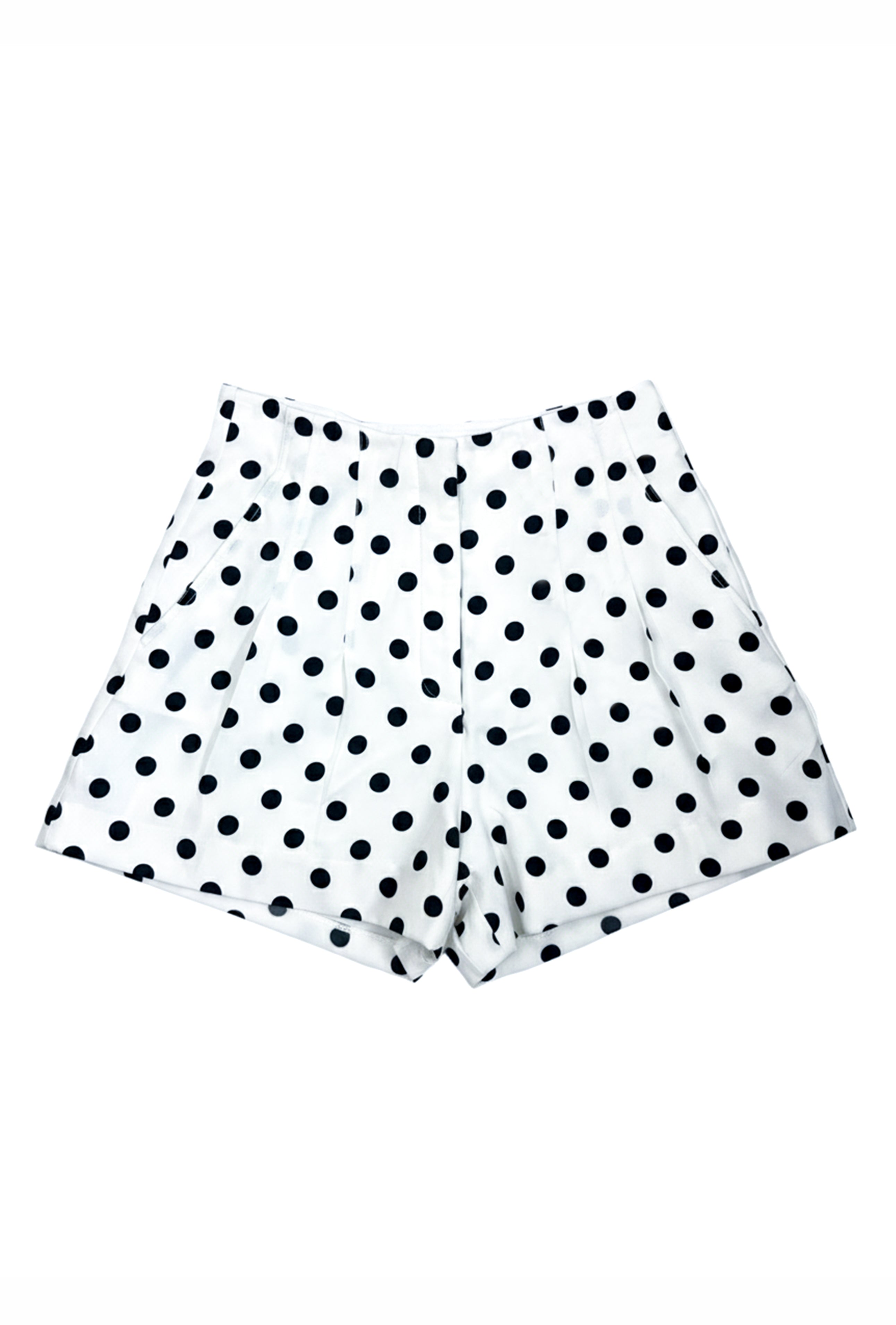 Polka Dot Tailored Shorts