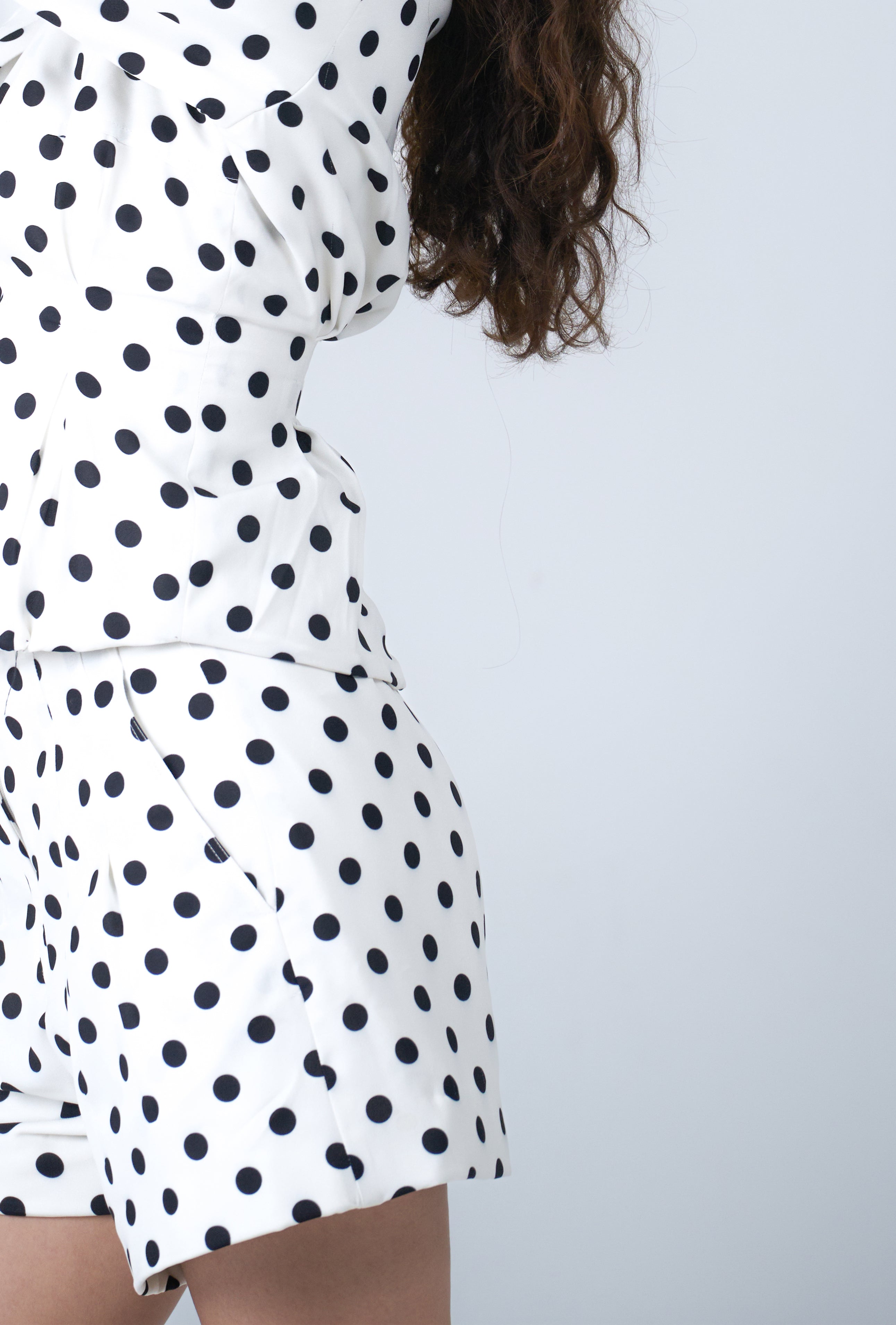 Polka Dot Tailored Shorts