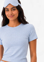 Striped Pyjama Set in Blue/ White