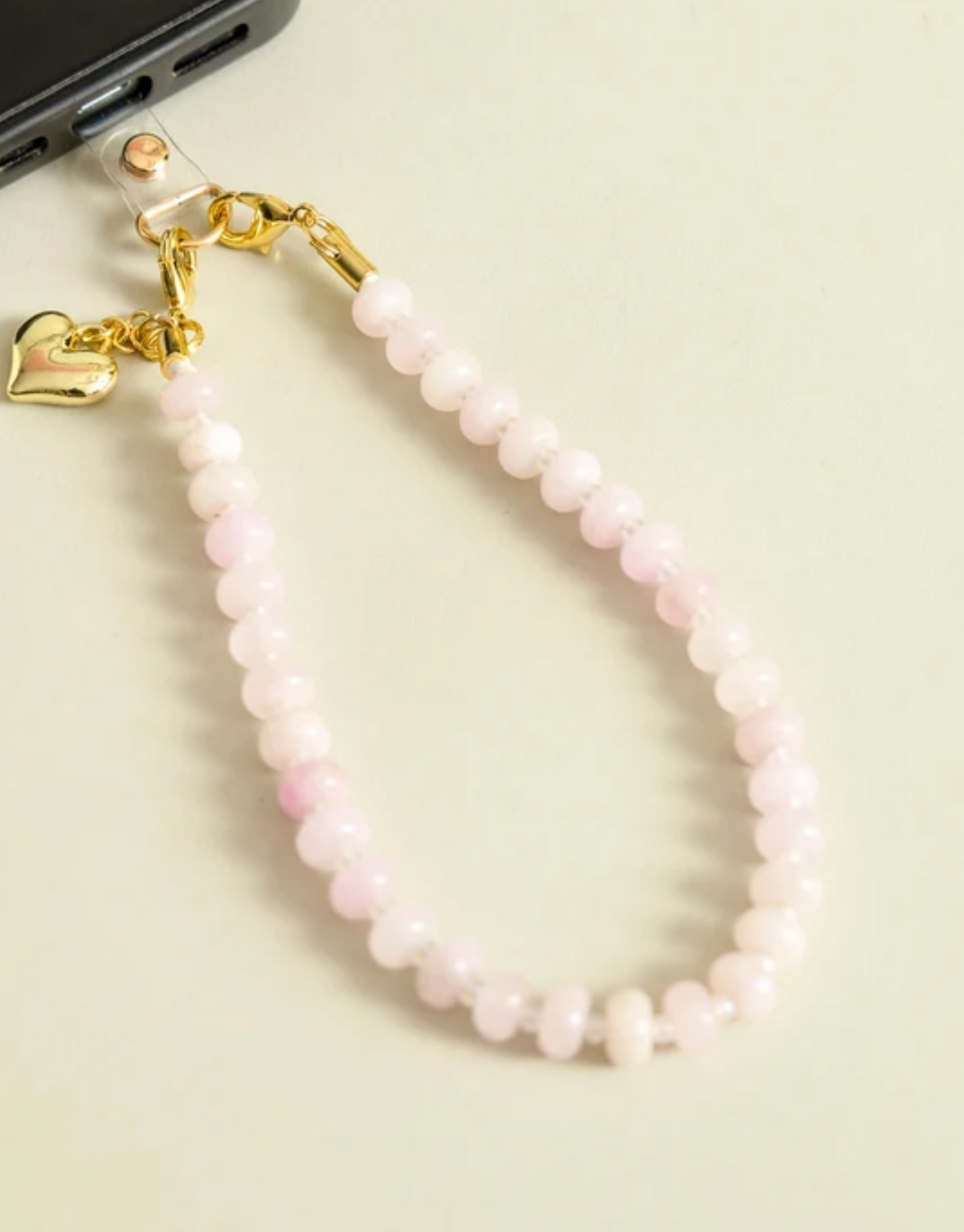 Rose Quartz Phone Chain