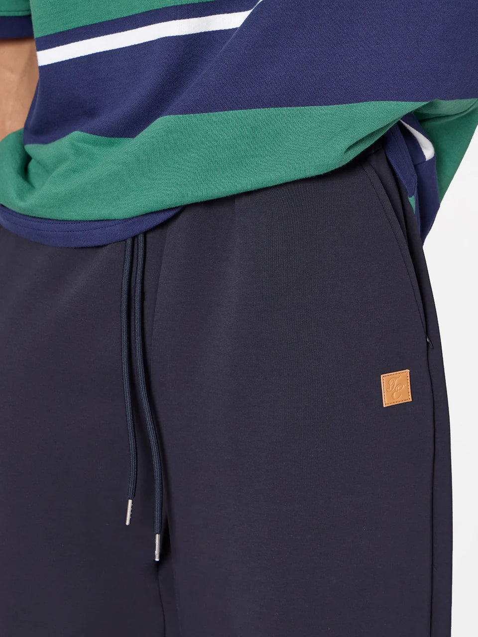 Wide Leg Utility Unisex Sweatpants in Midnight Black