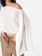 Three-way Poncho in Buttercream