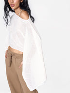 Three-way Poncho in Buttercream