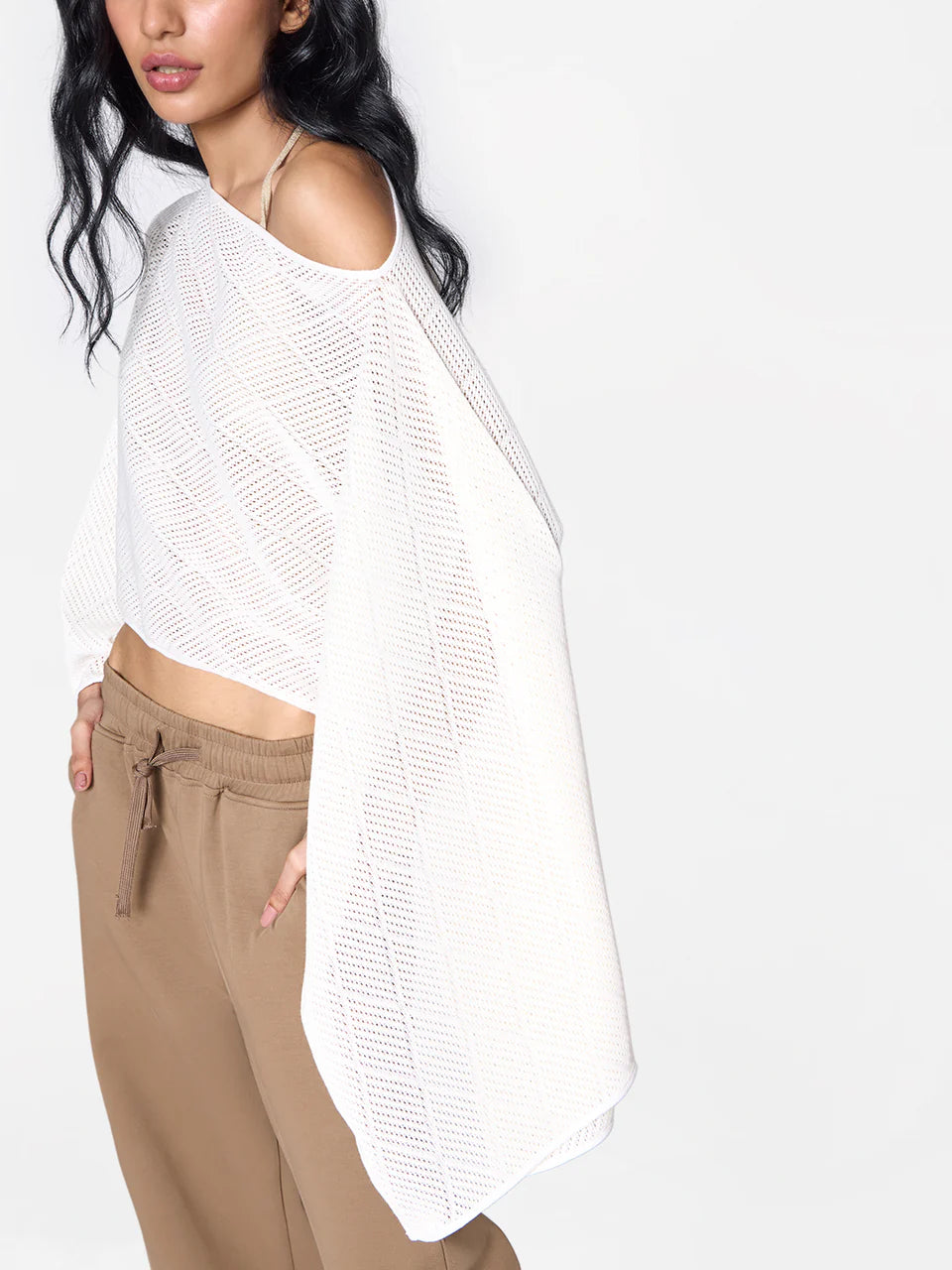 Three-way Poncho in Buttercream