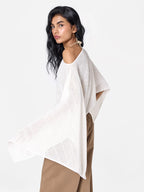 Three-way Poncho in Buttercream