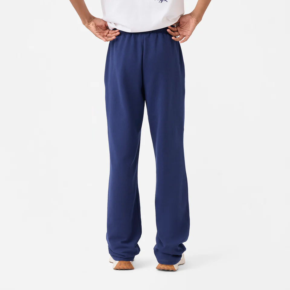 Straight Front-seam Sweatpants in Beacon Blue