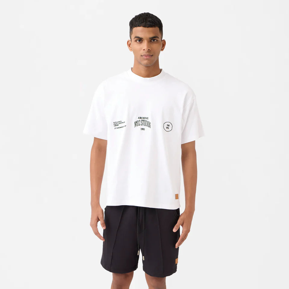 N012 Studio Tee in Marshmallow