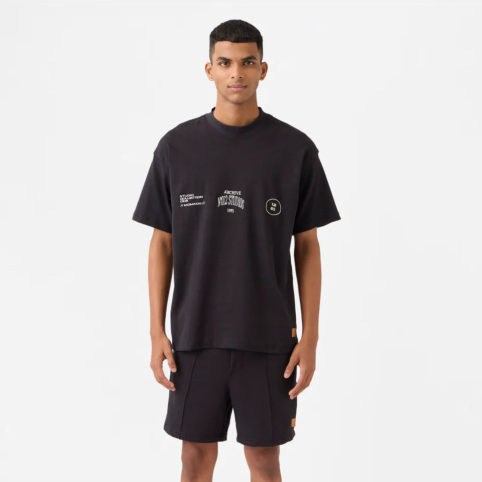 N012 Studio Tee in Jet Black