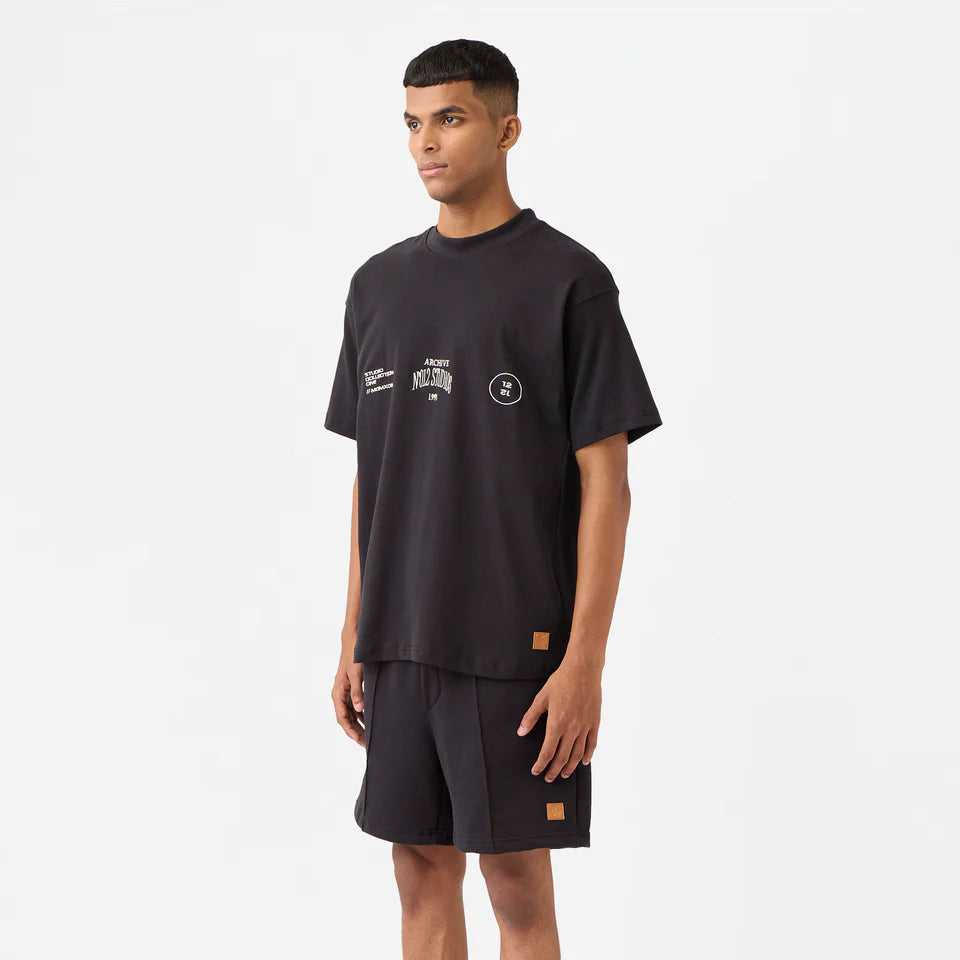 N012 Studio Tee in Jet Black