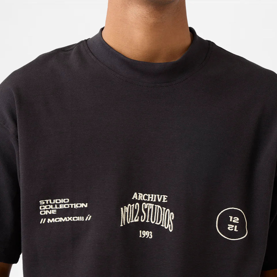 N012 Studio Tee in Jet Black
