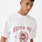 Distressed Raquette Tee in Marshmallow