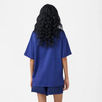 Monogram Crest Raquette Tee in Beacon Blue
