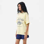 Lion Crest Raquette Tee in Pastel Yellow