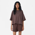 Basic Tee in Chocolate Brown