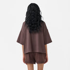 Basic Tee in Chocolate Brown