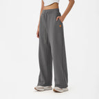 Wide Leg Sweatpants in Brushed Nickel
