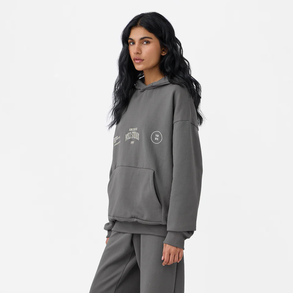 N012 Studio Hoodie in Brushed Nickel