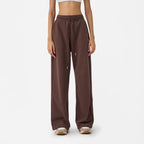 Wide Leg Sweatpants in Chocolate Brown