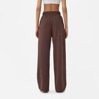 Wide Leg Sweatpants in Chocolate Brown