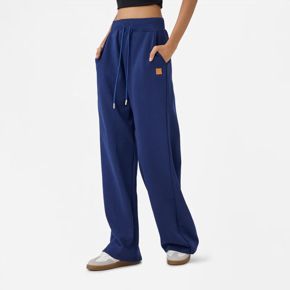Wide Leg Sweatpants in Beacon Blue