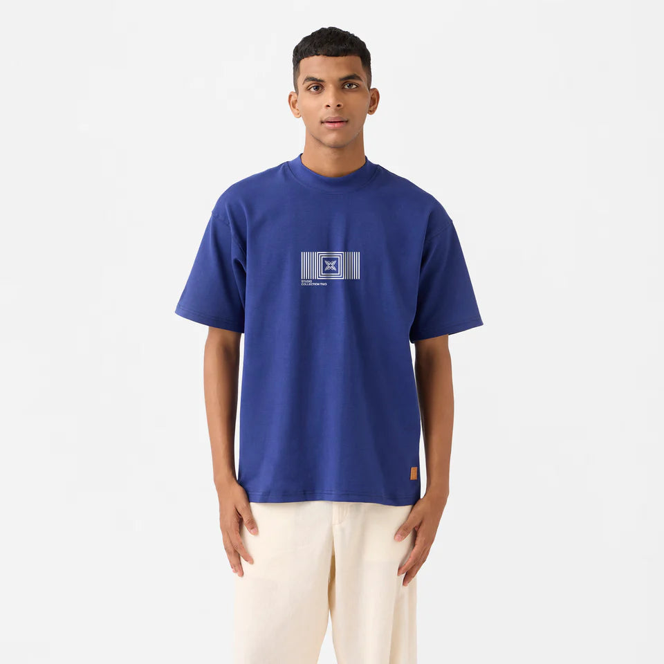 Club la Plage Tee in Beacon Blue