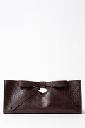 Drona Bag in Burgundy Embossed Croc