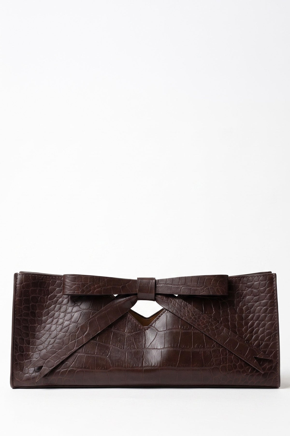 Drona Bag in Burgundy Embossed Croc