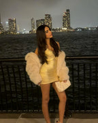 Naomi - Gold Bandage Dress