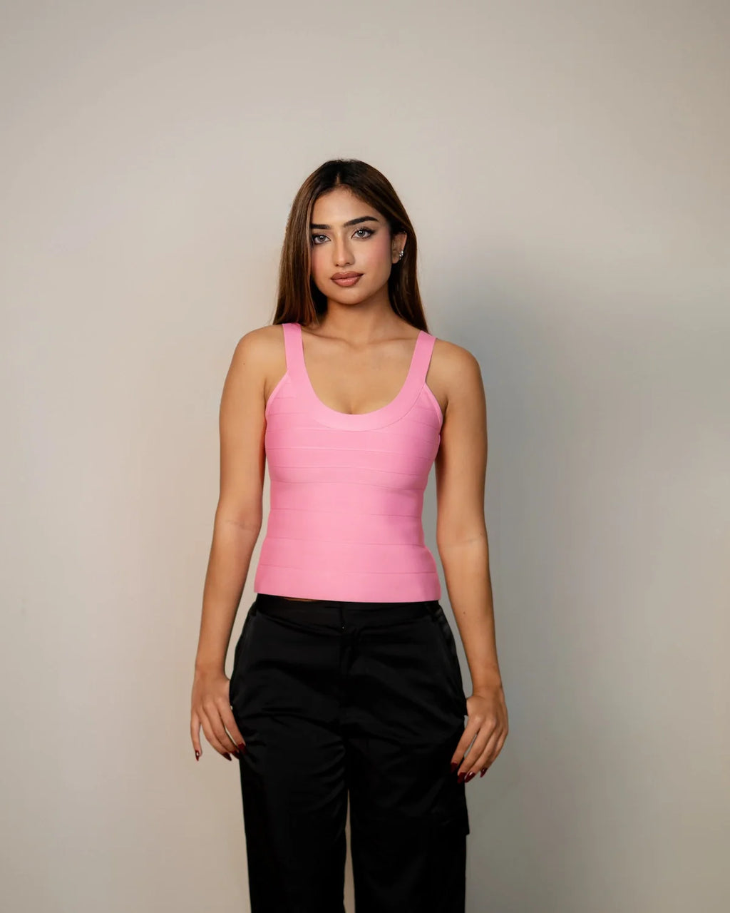 Regina - Pink Bandage Top