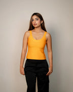 Cindy - Orange Bandage Top