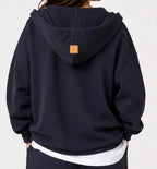 Double-zip Jacket in Midnight Black
