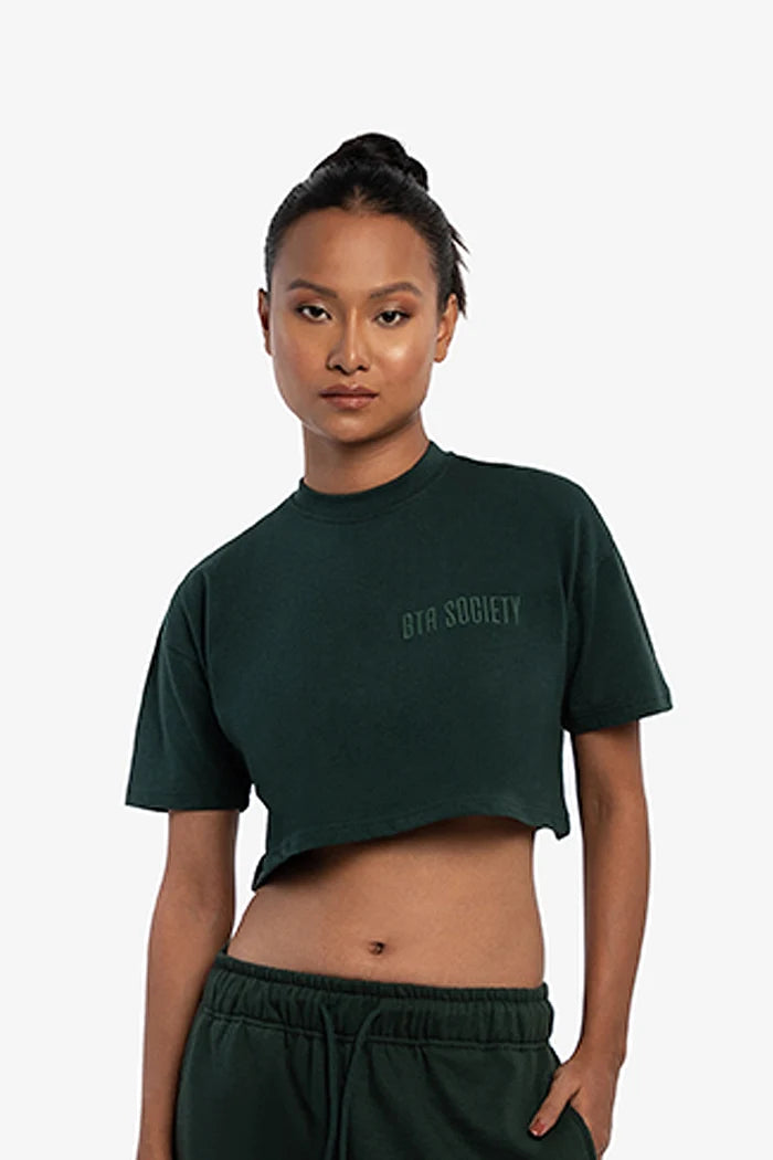 Crop Tee in Pine Grove