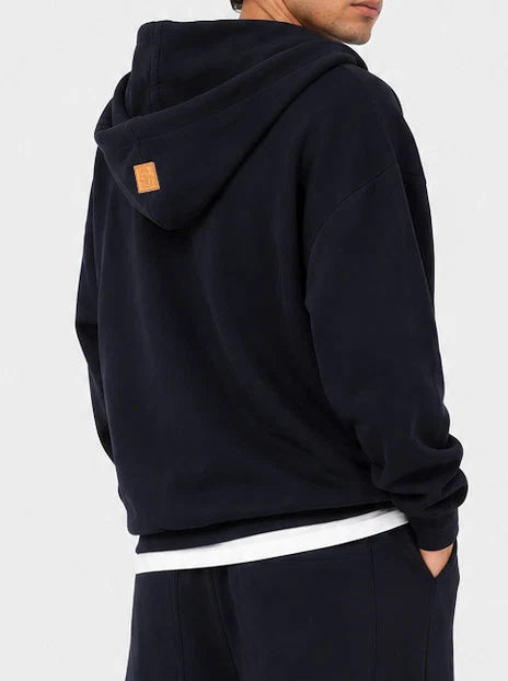 Double-zip Jacket in Midnight Black